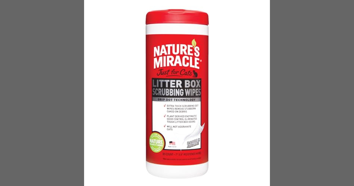 Clean With Ease Nature's Miracle Litter Box Wipes