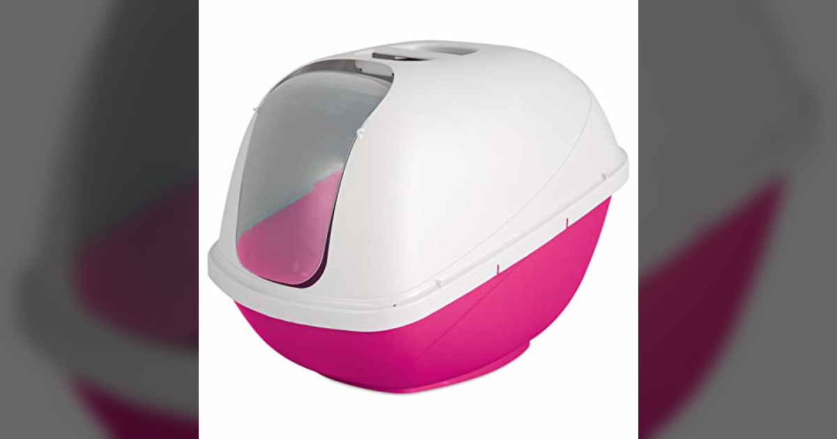 Colorful Jumbo Covered Litter Box in Bright Colors
